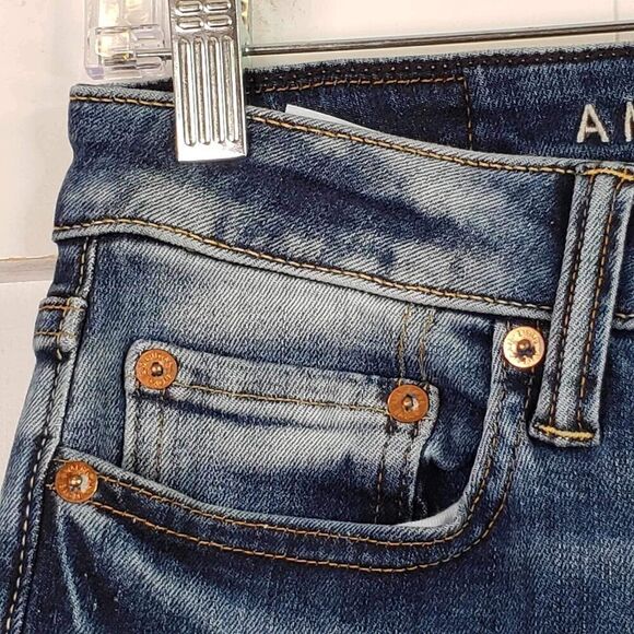 American Eagle AE Jeans Men’s Size 26X28 Medium Wash Slim Straight New - Picture 8 of 12